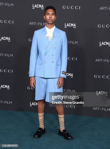 Tyler Mitchel arrives at the 10th Annual LACMA ART+FILM GALA Presented By GucciLos Angeles County Museum of Art on November 06, 2021 in Los Angeles,...