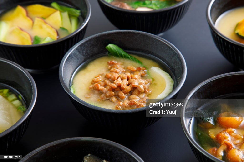 日本の自家製味噌スープビーガンレシピ