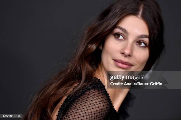 Camila Morrone attends the 10th Annual LACMA Art+Film Gala presented by Gucci at Los Angeles County Museum of Art on November 06, 2021 in Los...
