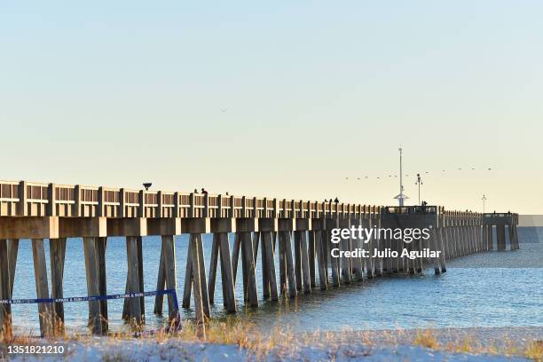 Athletes compete during the 2021 IRONMAN Florida on November 06, 2021 in Panama City Beach, Florida.