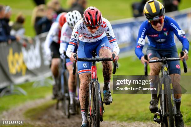 Millie Couzens of United Kingdom competes fduring the 19th UEC European Cyclocross Championships 2021 - Women's U23 / #EuroCross21/ @UEC_cycling / on...