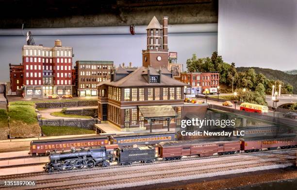 The centerpiece of the West Island Model Railroad, located in Hicksville, New York is the detailed Allentown, Pennsylvania train station, set among...