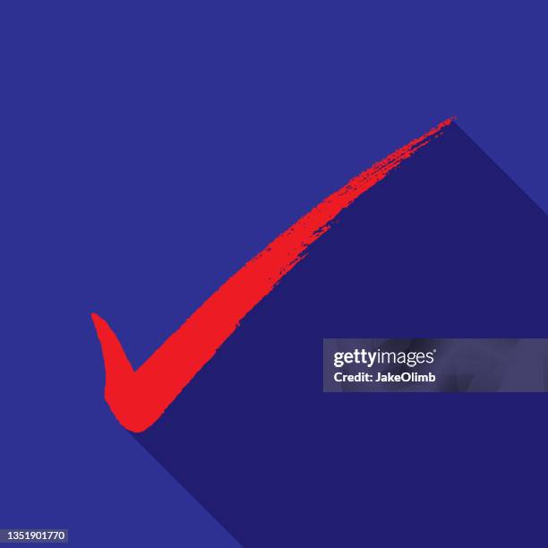 checkmark icon flat - one complete solution stock illustrations