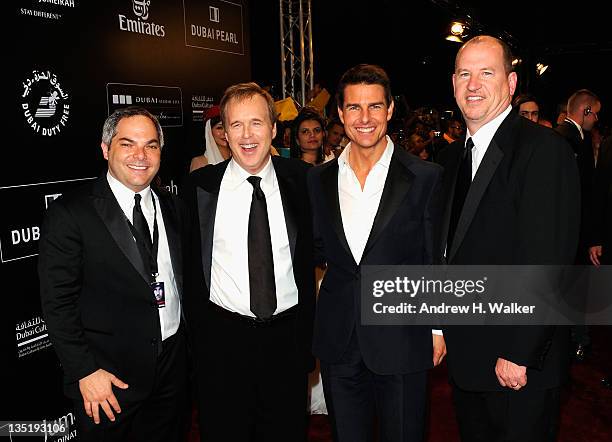 Director Brad Bird , actor Tom Cruise and guests as they attend the "Mission: Impossible - Ghost Protocol" Premiere during day one of the 8th Annual...