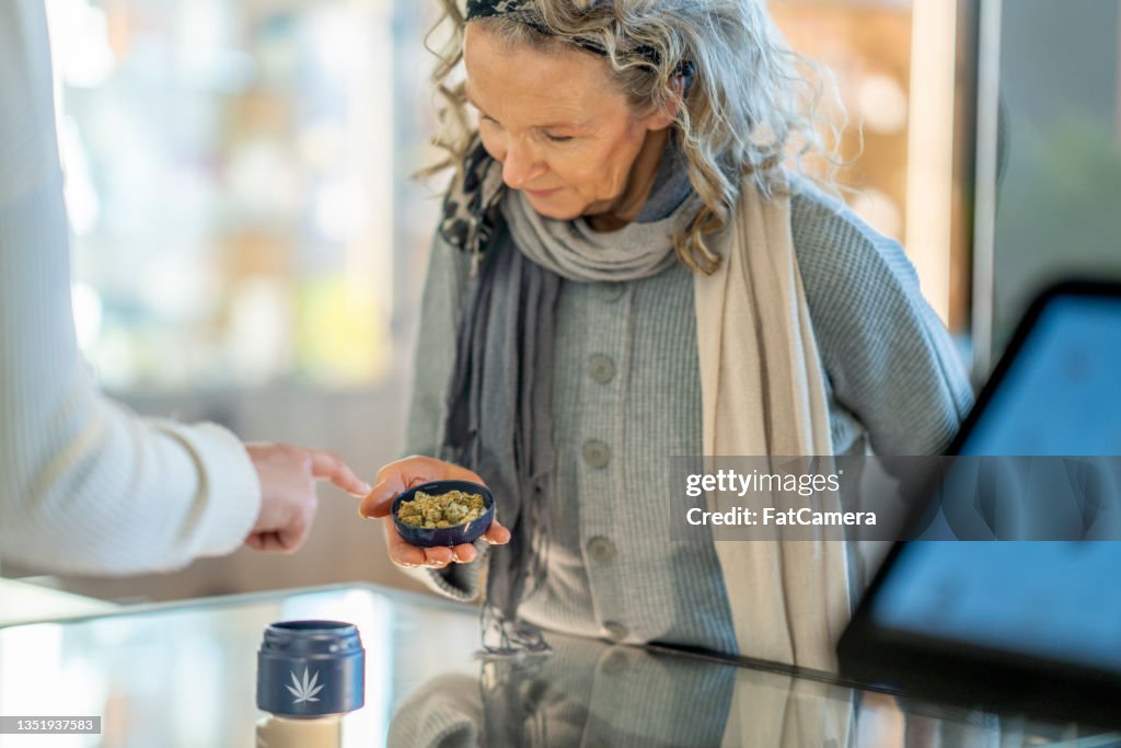 Inspecting Cannabis Buds Before Purchase
