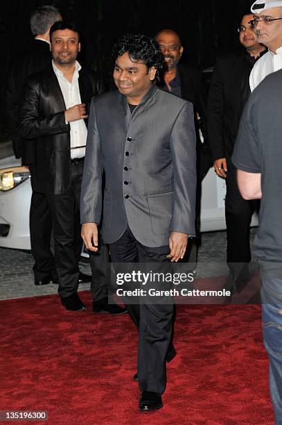 Composer AR Rahman attends the "Mission: Impossible - Ghost Protocol" Premiere during day one of the 8th Annual Dubai International Film Festival...