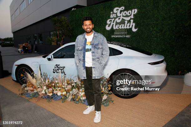 Jay Shetty attends In goop Health Summit presented by Porsche 2021 at Porsche Experience Center Los Angeles on November 07, 2021 in Los Angeles,...