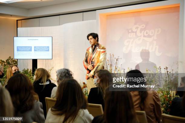 Srini Pillay, M.D. Speaks during In goop Health Summit presented by Porsche 2021 at Porsche Experience Center Los Angeles on November 07, 2021 in Los...