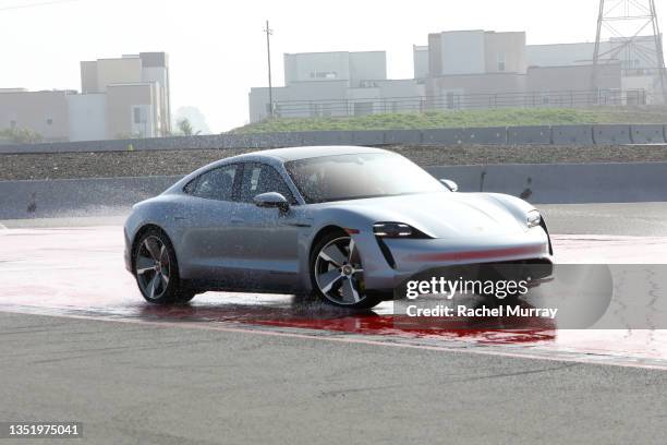 Porsche is driven during In goop Health Summit presented by Porsche 2021 at Porsche Experience Center Los Angeles on November 07, 2021 in Los...