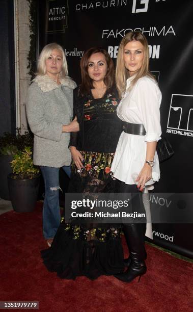 Gayane Yaffa, Gali Mirosh and Julia Collins attend Attic Koncept Luxury Boutique Grand Opening: Unique Finds From Dolce, Hermes, And Trend-Setting...