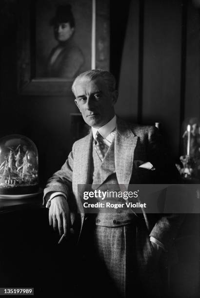 Maurice Ravel , French composer, at home in Lyons-la-Foret, France, News  Photo - Getty Images