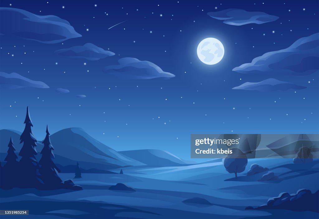 Full Moon Landscape