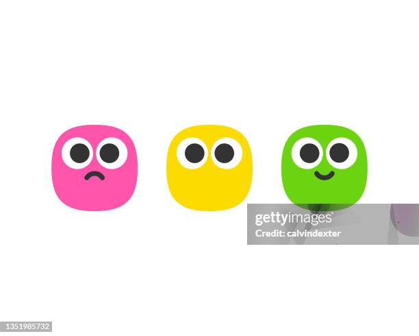 emoticons customer experience and satisfaction - client engagement stock illustrations