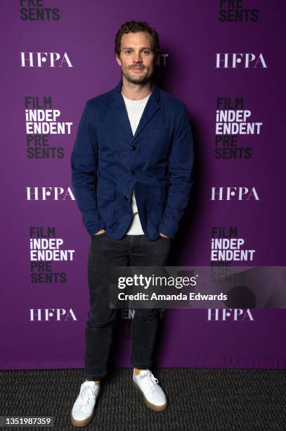 Actor Jamie Dornan attends the Film Independent screening of "Belfast" at Harmony Gold on November 07, 2021 in Los Angeles, California.