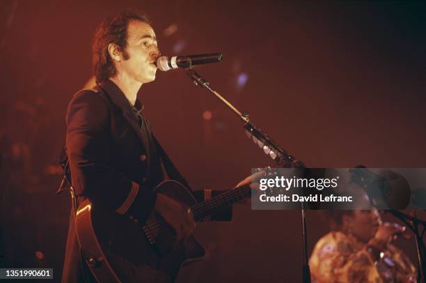 French singer Jean-Jacques Goldman in concert in Besançon.