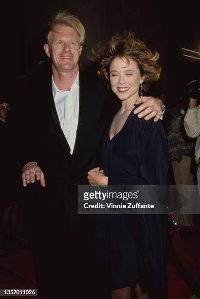 American actor Ed Begley, Jr and American actress Annette Bening attend the Century City premiere of 'The Grifters' held at Cineplex Odeon Century...