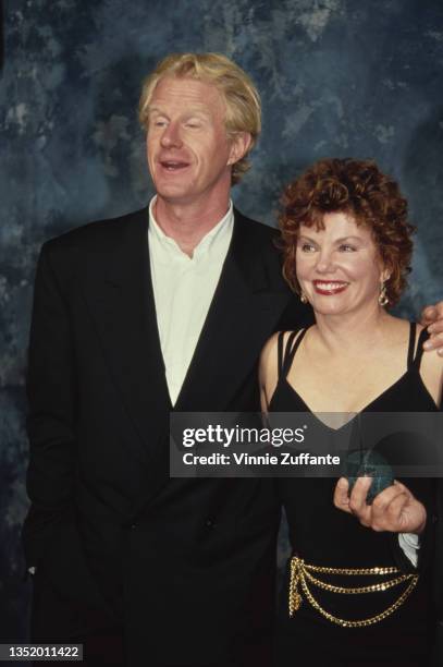 American actor Ed Begley Jr and American actress Marsha Mason attend the 1st Annual Environmental Awards at Sony Studios in Culver City, California,...