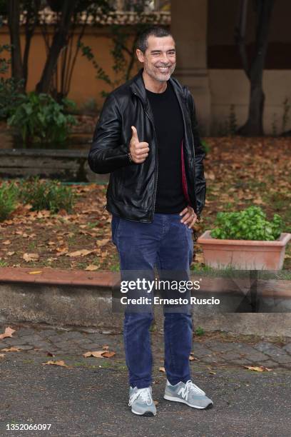Alessandro Gassmann attends the photocall of the movie "Un Professore" at Liceo Mamiani on November 08, 2021 in Rome, Italy.