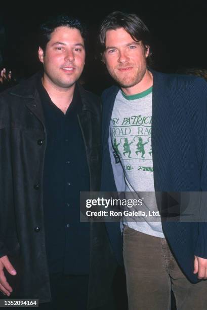 American actors Greg Grunberg and Jason Bateman attend a 'Saturday Night Live' party at Barolo Restaurant, New York, New York, May 11, 2002.