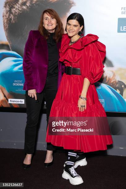 Director Marie-Castille Mention-Schaar and actress Stephanie Sokolinski a.k.a. 'SoKo' attend the "A Good Man" premiere at UGC Cine Cite Bercy on...
