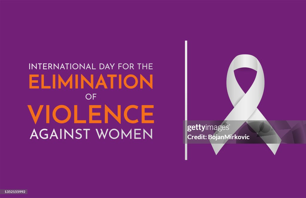 Dia Internacional para a Eliminação da Violência contra a Mulher. Vetor