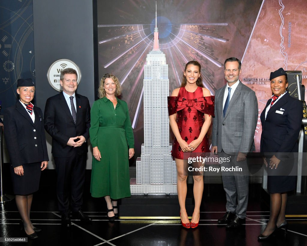 Empire State Building Celebrates The Return Of UK Travelers To New York With British Airways And NYC & Company