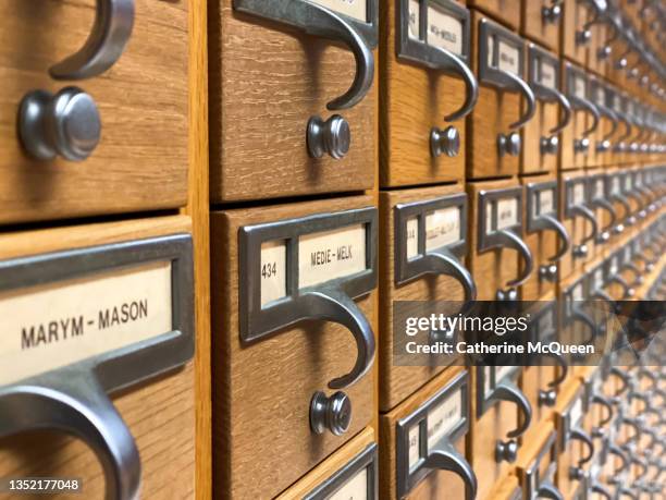Library File Index 63 Library Index Card File Cabinet Stock Photos, High-Res Pictures, and ...