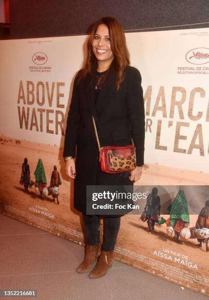 Myriam Seurat attends Marcher Sur L'eau" Premiere - Arrivals at MK2 Odeon St Germain on November 08, 2021 in Paris, France.