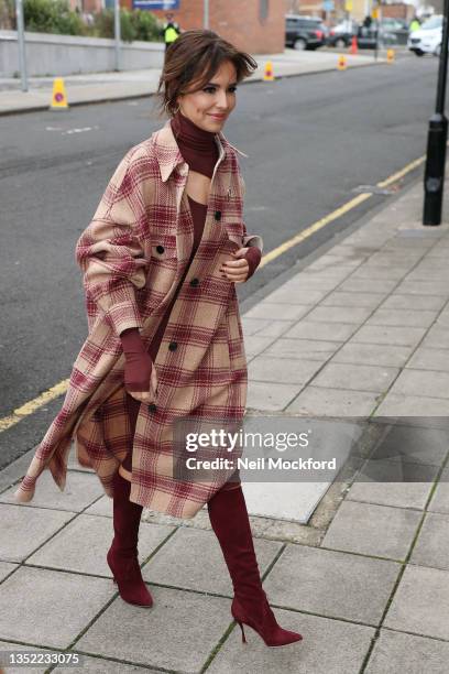 Cheryl Tweedy seen arriving at The Prince’s Trust Cheryl’s Trust Centre ahead of meeting Prince Charles, Prince of Wales on November 09, 2021 in...