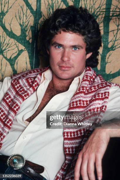 Actor David Hasselhoff poses for a portrait circa 1985 in Los Angeles City.