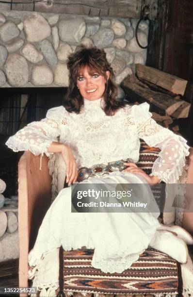 Actress Linda Gray poses for a portrait circa 1985 in Los Angeles City.