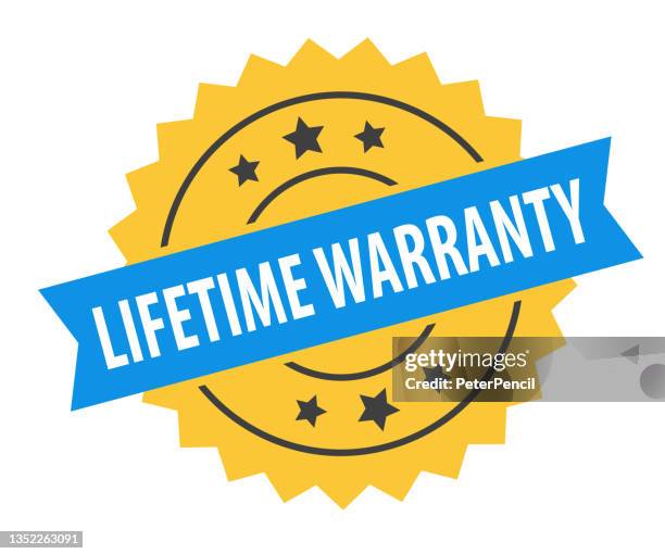 lifetime warranty - stamp, imprint, seal template. grunge effect. vector stock illustration - life events stock illustrations