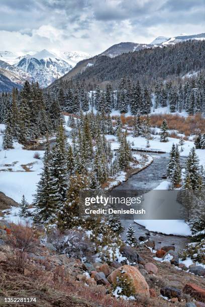 san miguel river, telluride - telluride stock pictures, royalty-free photos & images