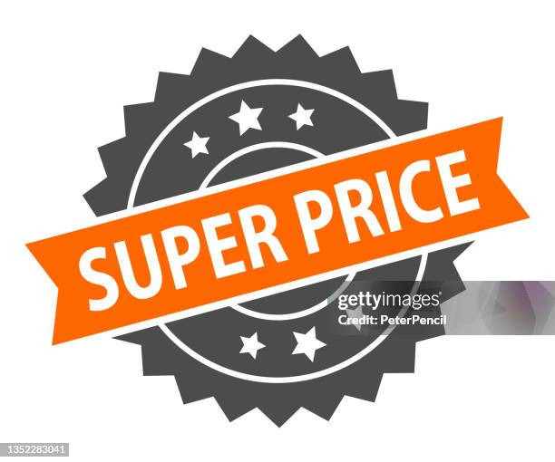 super price - stamp, imprint, seal template. grunge effect. vector stock illustration - rectangle button stock illustrations