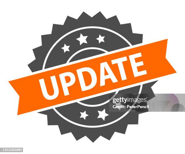 update - stamp, imprint, seal template. grunge effect. vector stock illustration - rectangle button stock illustrations