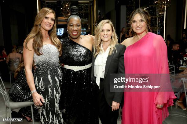 Brooke Shields, Tarana Burke, Samantha Bee, and Mariska Hargitay attend Glamour Celebrates 2021 Women of the Year Awards on November 08, 2021 in New...