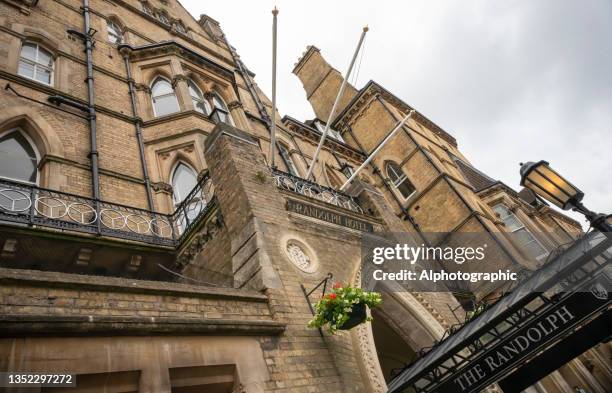 the randolph hotel in oxford - hotel & gold club stock pictures, royalty-free photos & images