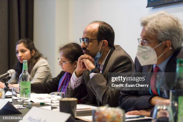 Kamal Kishore at the NRDC COP26 India Hybrid Event: Changing the Climate for the Most Vulnerable at the Radisson Blu on November 09, 2021 in Glasgow,...