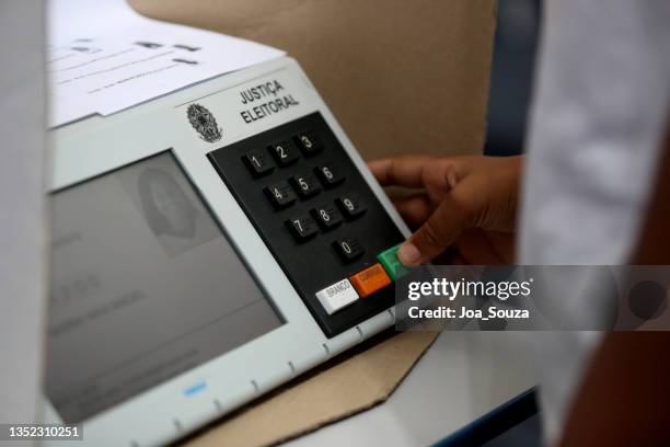 electoral justice ballot box in brazil - ballot box bildbanksfoton och bilder