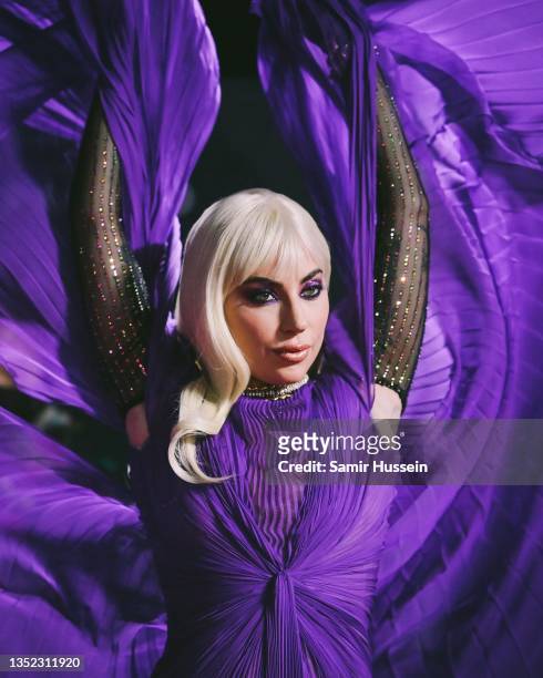 Lady Gaga attends the UK Premiere Of "House of Gucci" at Odeon Luxe Leicester Square on November 09, 2021 in London, England.