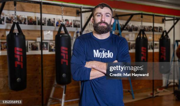 Mixed Martial Arts fighter and sports analyst Michael Chiesa poses for a photo as Modelo, UFC and Rebuilding Together renovate Cappy's Boxing Gym on...