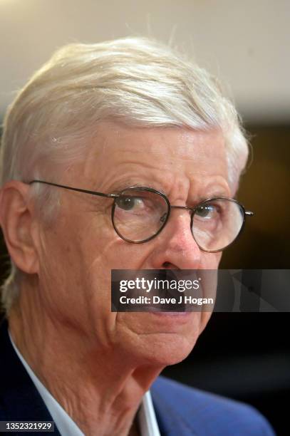 Arsene Wenger attends the UK Premiere of "Arsene Wenger: Invinceible" at Finsbury Park Picturehouse on November 09, 2021 in London, England.