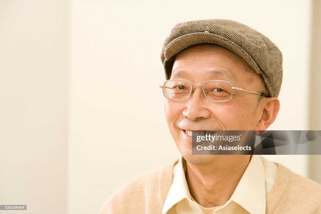 Portrait of a senior man smiling