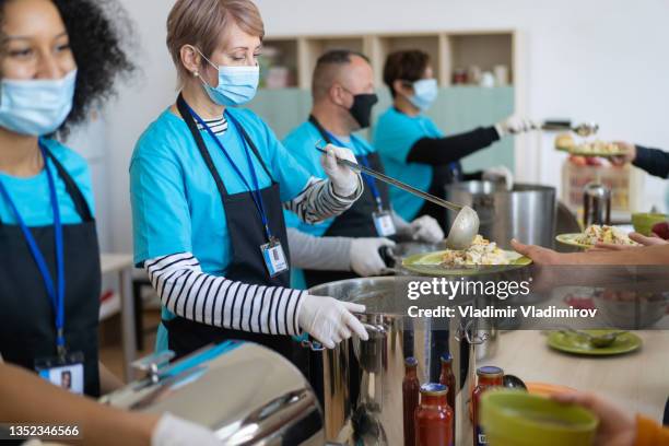 Cooking For Homeless Homeless Shelter Dinner Photos and Premium High Res Pictures - Getty Images