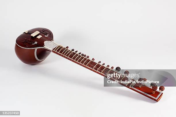a sitar - sittar stock pictures, royalty-free photos & images