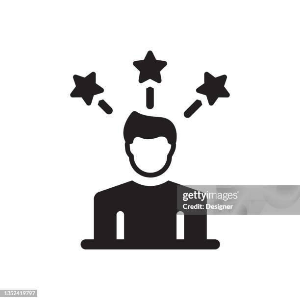 skills icon, vector symbol illustration. - train side view stock illustrations