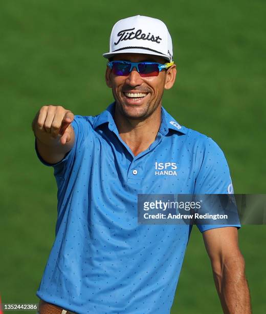 Rafa Cabrera-Bello of Spain in action during the Pro Am event prior to the start of The AVIV Dubai Championship at Fire Course, Jumeirah Golf Estates...