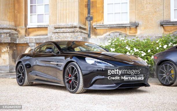 The Aston Martin Vanquish seen at Salon Prive, held at Blenheim Palace. Each year some of the rarest cars are displayed on the lawns of the palace,...