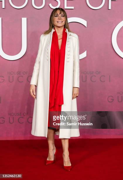 Giannina Facio attends the UK Premiere Of "House of Gucci" at Odeon Luxe Leicester Square on November 09, 2021 in London, England.