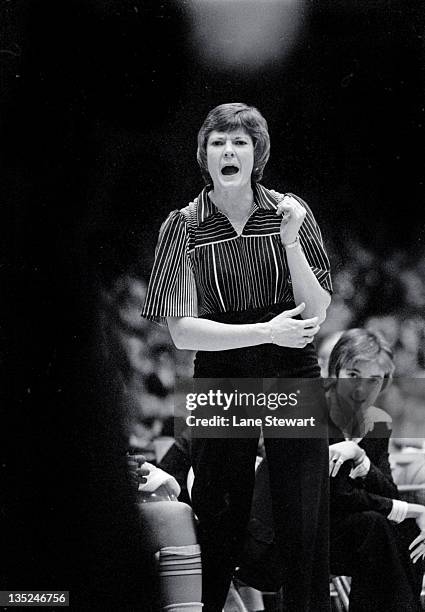 Tennessee head coach Pat Summitt during game vs Kentucky at Stokely Athletic Center. Knoxville, TN 2/25/1978 CREDIT: Lane Stewart